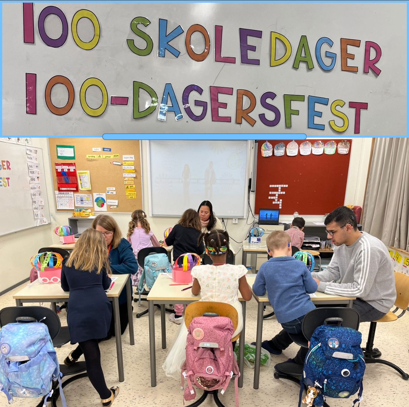 en gruppe mennesker som sitter ved bordene